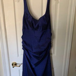 NWT S.L. Fashions Blue Cocktail Dress, Size 16